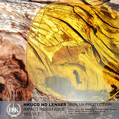 HKUCO Transparent Yellow Polarized Replacement Lenses For Oakley Garage Rock Sunglasses