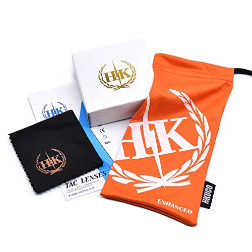 HKUCO Transparent Yellow Polarized Replacement Lenses For Oakley Garage Rock Sunglasses