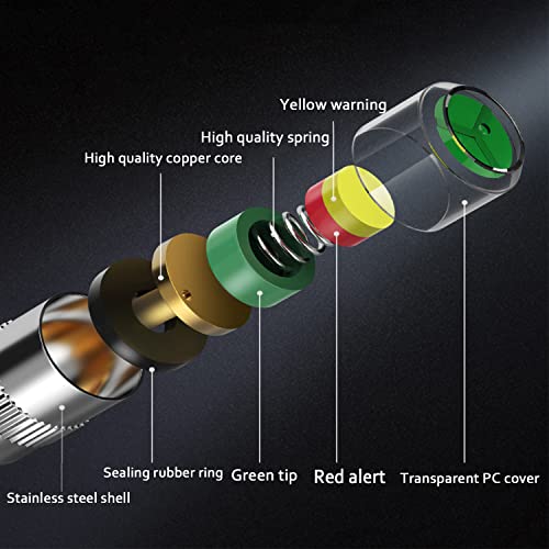 HNGGGFGH 8 Pcs Tire Pressure Monitor 3 Color Eye Alert, Tire Pressure Detection Cap, Tire Pressure Monitoring Caps for All Car Motorcycle