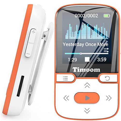 HOCO Reproductor de MP3 Bluetooth, mini reproductor de MP4 deportes con 32 GB, X56 sin pérdida HiFi, radio FM, podómetro inteligente, fotos, grabaciones, libro electrónico, soporta hasta 128 GB