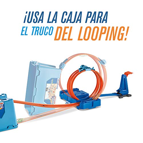 Hot Wheels - Track Builder Accesorios para Pistas, Caja Multiloopings, 6 - 10 Años - (Mattel FLK90)