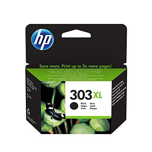 HP 303XL T6N04AE, Negro, Cartucho de Tinta de Alta Capacidad, Compatible con impresoras de inyección de tinta HP Tango; Tango X; HP Envy 6220, 6230, 6232, 6234, 7130, 7134, 7830
