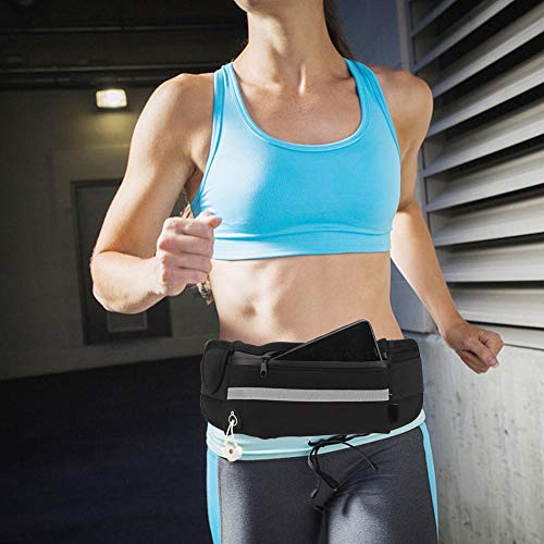 Huairdum Riñonera Deportiva Diseño de candado Candado Ajustable Diseño Elegante Riñonera Deportiva para Correr, Riñonera Deportiva de Neopreno, Riñonera Deportiva Completa(SPOR