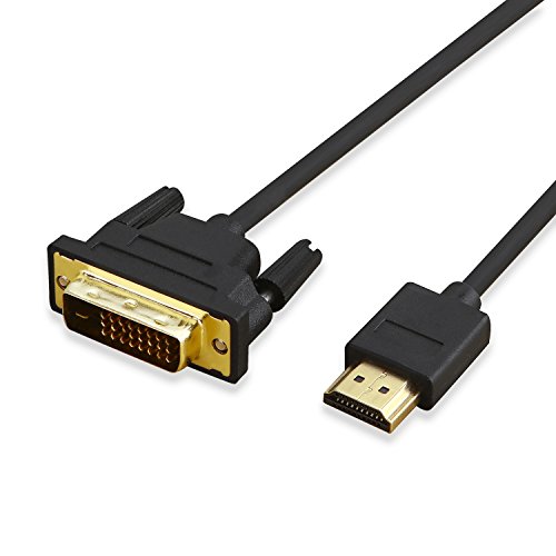 HUANGTAOLI Cable HDMI a DVI (24 + 1 Dual Link), DVI D a HDMI Cable 1m Bidireccional de Alta Velocidad para BLU-Ray, PS3, PS4, or Xbox 360 to a DVI-Equipped Monitor or TV