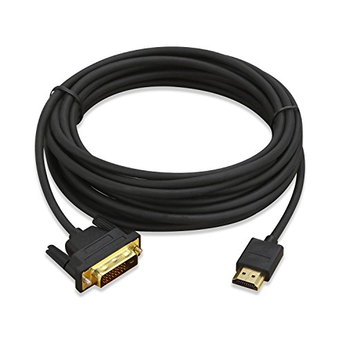 HUANGTAOLI Cable HDMI a DVI (24 + 1 Dual Link), DVI D a HDMI Cable 1m Bidireccional de Alta Velocidad para BLU-Ray, PS3, PS4, or Xbox 360 to a DVI-Equipped Monitor or TV