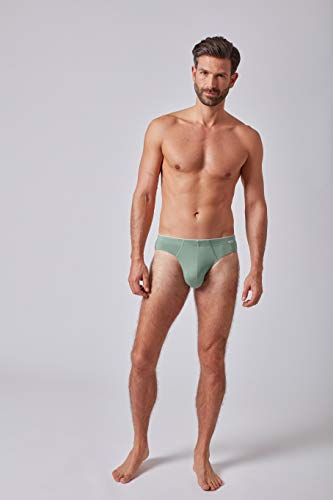 Huber Herren Brasil Slip Selective Men TW Cierre, Menta Dried, XXXL para Hombre