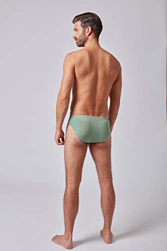Huber Herren Brasil Slip Selective Men TW Cierre, Menta Dried, XXXL para Hombre