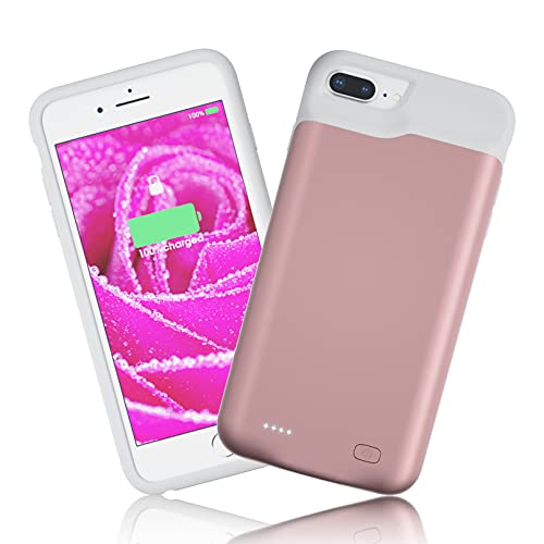 HUOBAO Funda de batería para iPhone 6 Plus/6s Plus/7 Plus/8 Plus [6000mAh] Funda de Carga, Funda Protectora portátil, batería Recargable extendida para iPhone (5.5 Pulgadas)