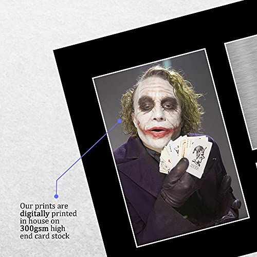 HWC Trading Heath Ledger A4 Sin Marco Regalo De Visualización De Fotos De Impresión De Imagen Impresa Autógrafo Firmado por The Joker Batman Los Aficionados Al Cine