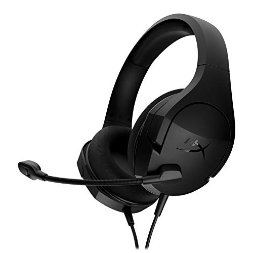 HyperX Cloud Stinger Core - Auriculares para juegos de PC, Xbox One, PlayStation 4 y Nintendo Switch, con cable y micrófono, ligeros con diseño para su colocación sobre la oreja, Negro