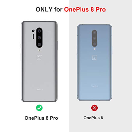 iBetterTEC Protectora Funda Compatible con Oneplus 8 Pro, Fina de Silicona [Resistente a los arañazos ] Funda Compatible con Oneplus 8 Pro Smartphone.Negro