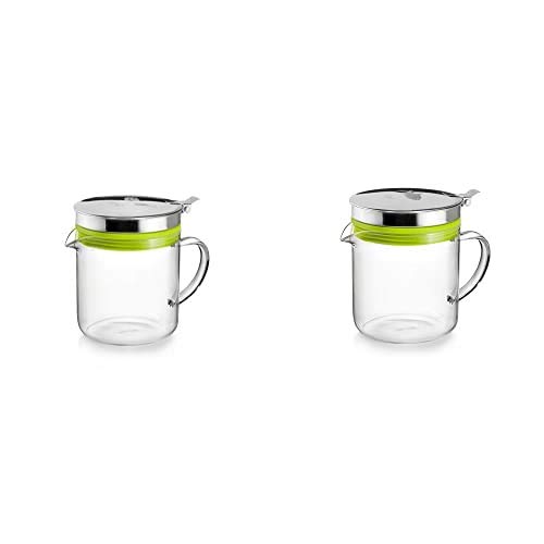 IBILI Carne de Reciclaje de Aceite de Cocina, borosilicato y Acero Inoxidable, Talla única + Aceite reciclador de pez, borosilicato y Acero Inoxidable, Talla única