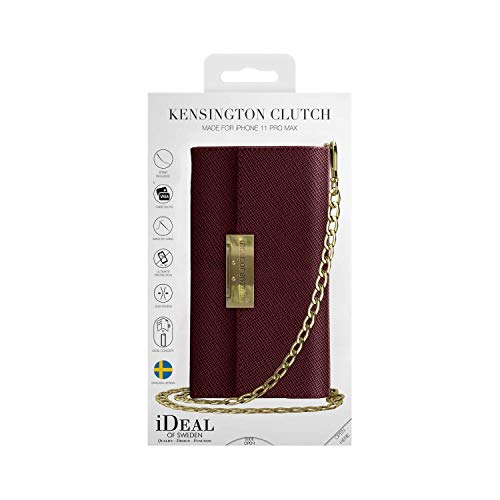 IDEAL OF SWEDEN Kensington Bolso cruzado Clutch para iPhone 11 Pro Max (Burgundy)