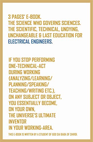If you stop performing one-technical-act during working on any subject or object, you essentially become, on your own, the universe's ultimate inventor in your working-area. (English Edition)
