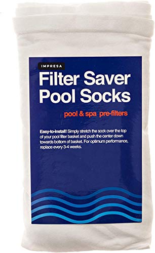 Impresa Products. Paquete de 20 redes para skimmer de piscina, ahorro perfecto para filtros, cestas y skimmer, la red o protector ideal para proteger tu piscina enterrada o elevada.