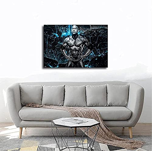 Impresión de lienzo Fight Ing The Rock Star, sala de estar para decoración del hogar, lienzo, arte de pared, mural 30x45cm Sin marco