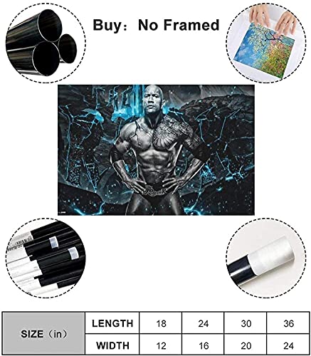 Impresión de lienzo Fight Ing The Rock Star, sala de estar para decoración del hogar, lienzo, arte de pared, mural 30x45cm Sin marco