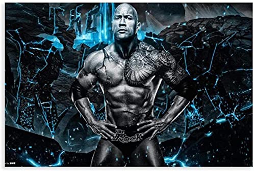 Impresión de lienzo Fight Ing The Rock Star, sala de estar para decoración del hogar, lienzo, arte de pared, mural 30x45cm Sin marco