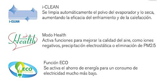 INFINITON Aire Acondicionado Split 3820FJ (A+++, Inverter, Gas R32, WiFi, Deshumidificador, Funcion Eco, i-Clean) (3500 FRIGORIAS (A+++))