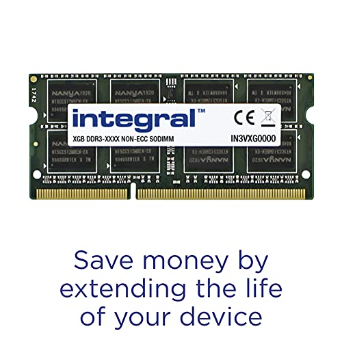 Integral 4GB DDR3 RAM 1600MHz SODIMM Memoria para Portátil/Notebook PC3-12800