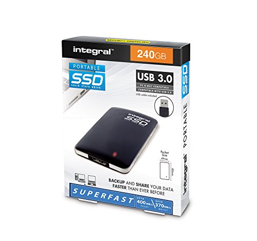 Integral - Disco Duro portátil (USB 3.0) 240 GB