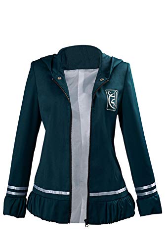 IOONCHI Nanami ChiaKi - Chaqueta de cosplay con capucha para Halloween, Navidad, cosplay, gótico, Harukawa Maki Sailor Escuela Uniforme con capucha, azul, XXL