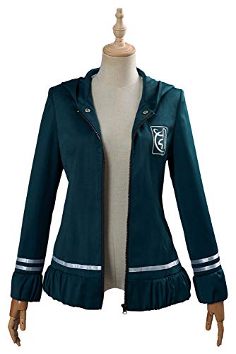 IOONCHI Nanami ChiaKi - Chaqueta de cosplay con capucha para Halloween, Navidad, cosplay, gótico, Harukawa Maki Sailor Escuela Uniforme con capucha, azul, XXL