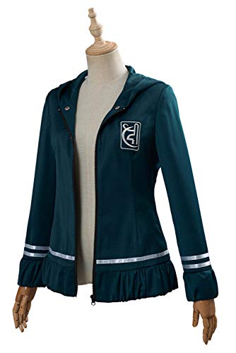 IOONCHI Nanami ChiaKi - Chaqueta de cosplay con capucha para Halloween, Navidad, cosplay, gótico, Harukawa Maki Sailor Escuela Uniforme con capucha, azul, XXL