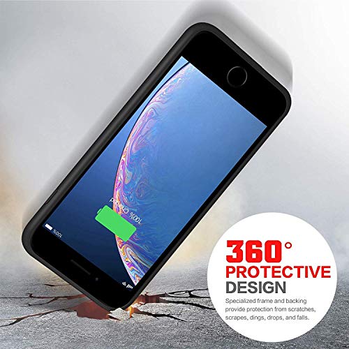 iPosible Funda Batería para iPhone 8 Plus/7 Plus/6S Plus/6 Plus 8500mAh Funda Cargador Portatil para iPhone 8 Plus/7 Plus/6S Plus/6 Plus Recargable Batería Externa Carcasa Batería [5.5 Pulgadas]