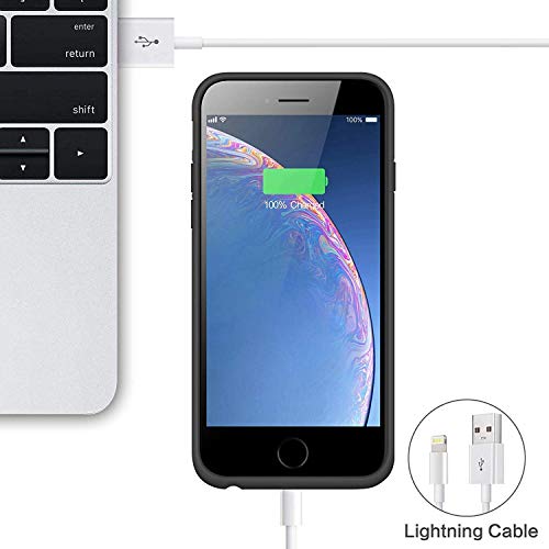 iPosible Funda Batería para iPhone 8 Plus/7 Plus/6S Plus/6 Plus 8500mAh Funda Cargador Portatil para iPhone 8 Plus/7 Plus/6S Plus/6 Plus Recargable Batería Externa Carcasa Batería [5.5 Pulgadas]