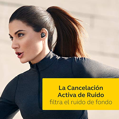 Jabra Elite Active 75t, Auriculares deportivos inalámbricos con Cancelación Activa de Ruido y batería de larga duración para llamadas y música , Gris