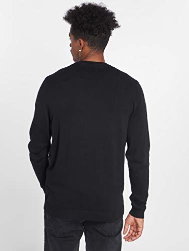 Jack & Jones Jjebasic Knit Crew Neck Noos suéter, Negro (Navy Blazer), Large para Hombre