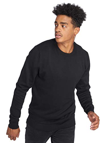 Jack & Jones Jjebasic Knit Crew Neck Noos suéter, Negro (Navy Blazer), Large para Hombre