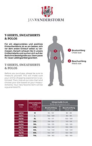 Jan Vanderstorm Krister - Camiseta de manga corta para hombre azul oscuro 6XL