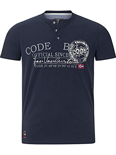 Jan Vanderstorm Krister - Camiseta de manga corta para hombre azul oscuro 6XL