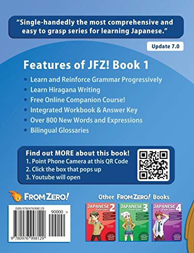 Japanese From Zero! 1: Proven Methods to Learn Japanese with integrated Workbook and Online Support: Proven Techniques to Learn Japanese for Students and Professionals