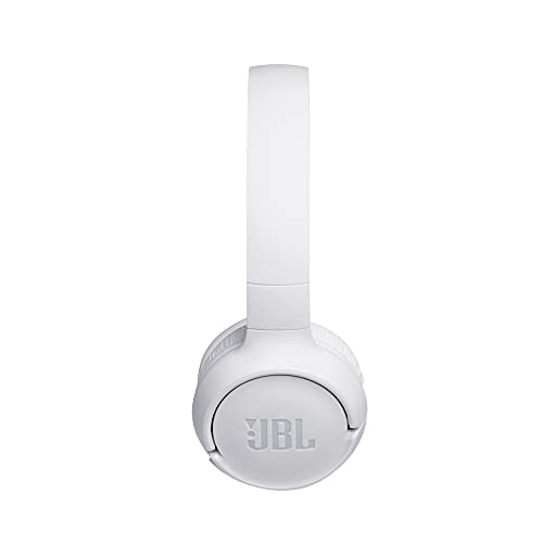 JBL Tune500BT – Auriculares supraaurales inalámbricos con conexiones multipunto y asistente de voz Google now o Siri – Batería de 16h – Blanco