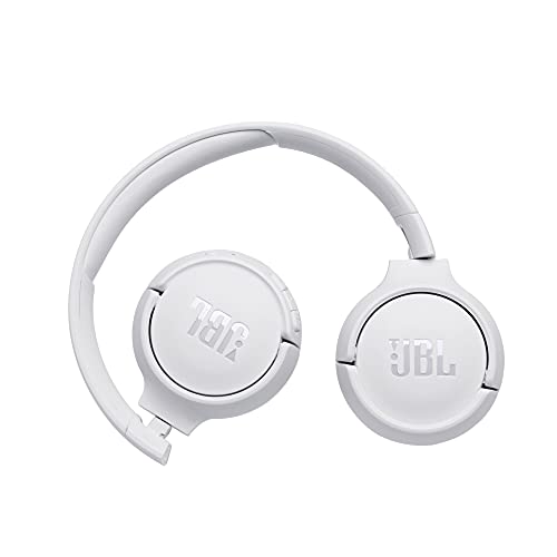 JBL Tune500BT – Auriculares supraaurales inalámbricos con conexiones multipunto y asistente de voz Google now o Siri – Batería de 16h – Blanco