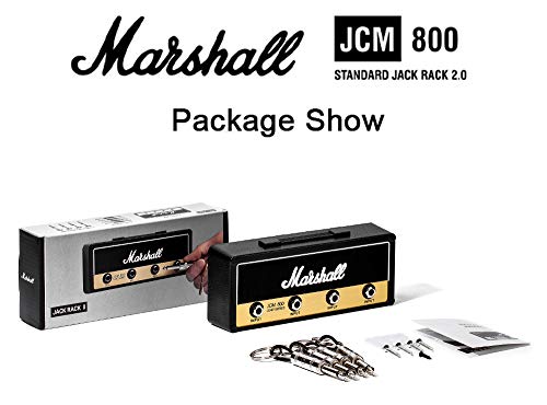 JCM800 colgador llaves, Jack II Rack 2.0 Gancho para llavero de guitarra Montaje en pared con 4 llaveros de enchufe de guitarra