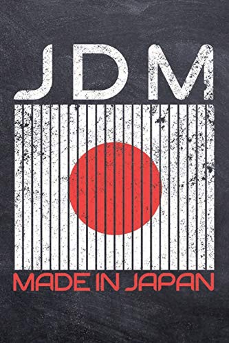 JDM Made In Japan: Car Drifting College Ruled Notebook (6x9 inches) with 120 Pages