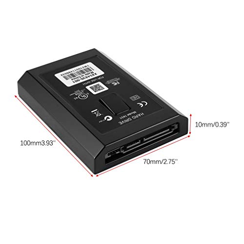 JIE Disco Duro de Consola de Juegos para Xbox 360 Slim 60GB / 120GB / 250GB / 320GB / 500GB Negro 60GB