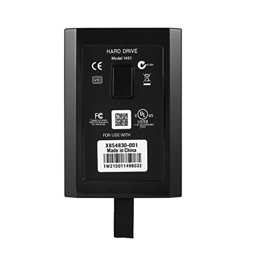 JIE Disco Duro de Consola de Juegos para Xbox 360 Slim 60GB / 120GB / 250GB / 320GB / 500GB Negro 60GB