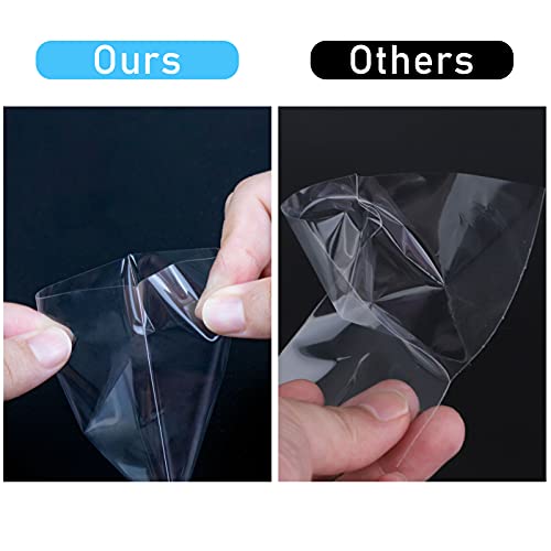 Jinhuaxin 300 Fundas para Cartas, Fundas Cartas Pokemon Transparente, Soft Sleeves para Pokémon, MTG, The Gathering, Yu-Gi-Oh, card sleeves 66 mm x 91 mm - 3 Packs (No sellado)
