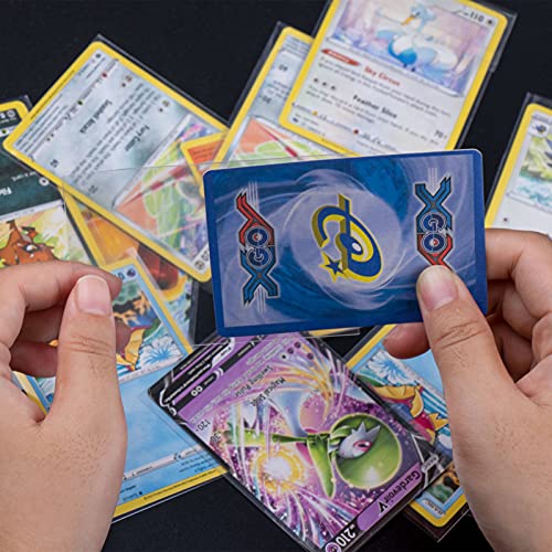 Jinhuaxin 300 Fundas para Cartas, Fundas Cartas Pokemon Transparente, Soft Sleeves para Pokémon, MTG, The Gathering, Yu-Gi-Oh, card sleeves 66 mm x 91 mm - 3 Packs (No sellado)