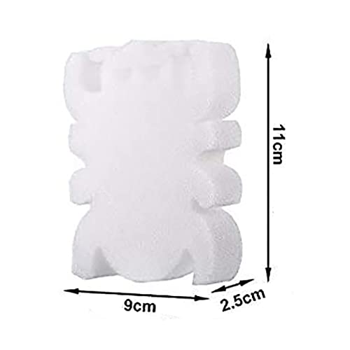 JINJUANYAO 30 Piezas Aceite Absorbente Scum Sponge Devors Scum, Slime & Green from Pools/Bañera de hidromasaje/Piscinas/Spas/Fregancias Devors Scum (Color : White)