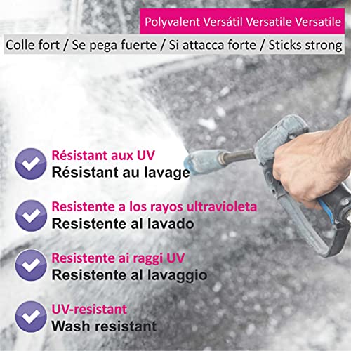 JINTORA Etiqueta para el Coche/Etiqueta engomada - Gangster - Crimen organizado de la Mafia - 139mm x40mm - JDM/Die Cut - Azul