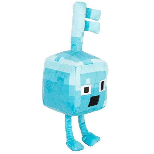 JINX- Peluche Minecraft Dungeons Happy Explorer Diamond Key Golem, Color Azul (JINX-137662)