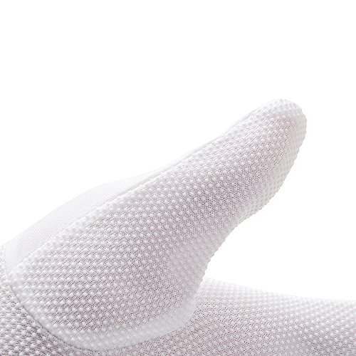 JISEN hombres policía formal esmoquin honor guardia desfile de nylon algodón guantes 26cm