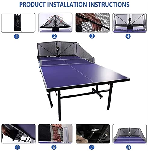 JNOIHF Máquina de Bolas de Ping Ping Ping Pong Pong Pong S102 Control Remoto inalámbrico Máquina de Tenis de Mesa automática for Entrenamiento con 40mm