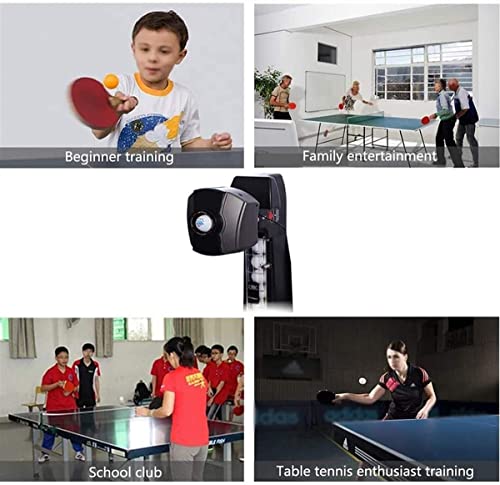 JNOIHF Máquina de Bolas de Ping Ping Ping Pong Pong Pong S102 Control Remoto inalámbrico Máquina de Tenis de Mesa automática for Entrenamiento con 40mm